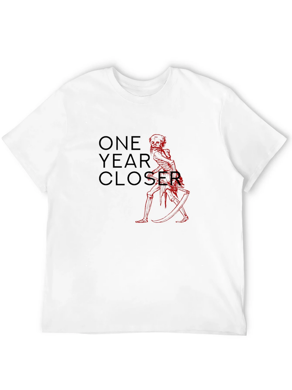 One Year Closer Black Graphic Tee