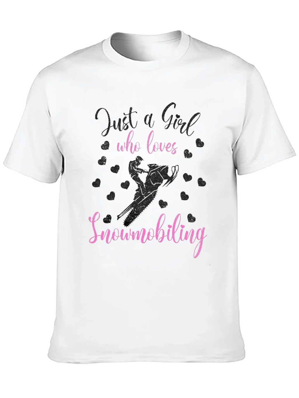 Just A Girl Who Loves Snowmobiling T-Shirt