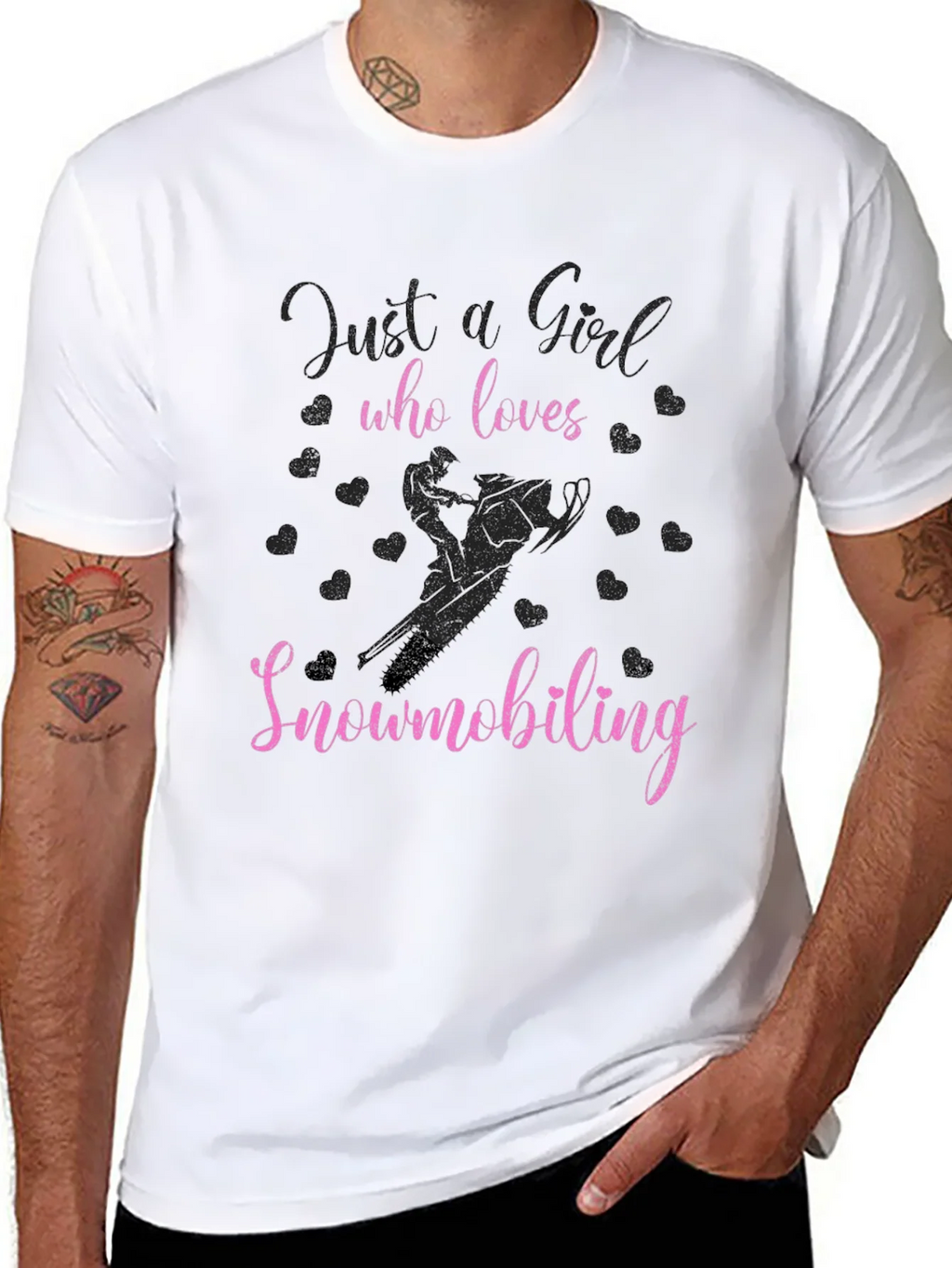 Just A Girl Who Loves Snowmobiling T-Shirt