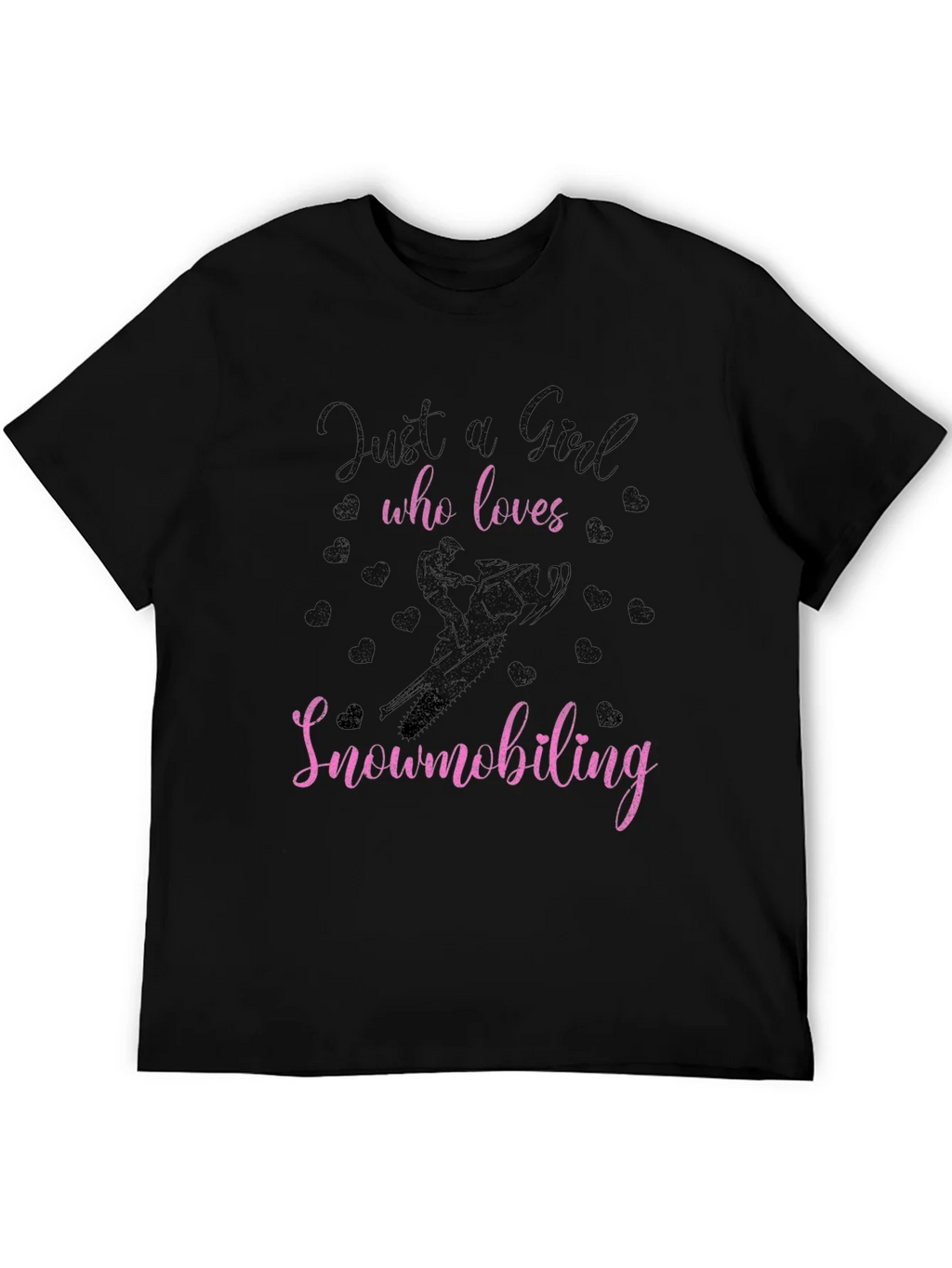 Just A Girl Who Loves Snowmobiling T-Shirt