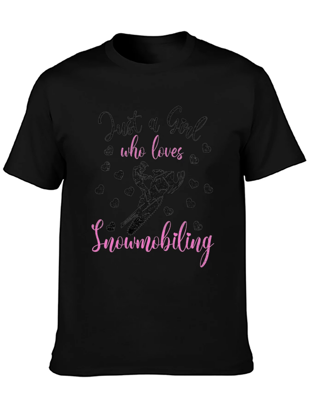 Just A Girl Who Loves Snowmobiling T-Shirt