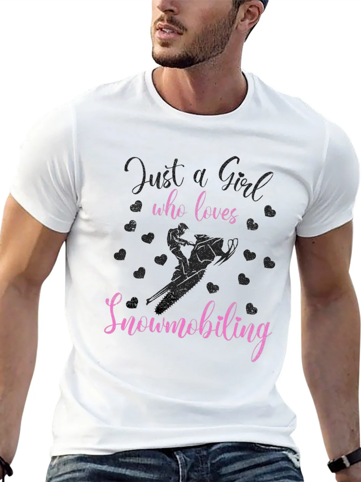 Just A Girl Who Loves Snowmobiling T-Shirt