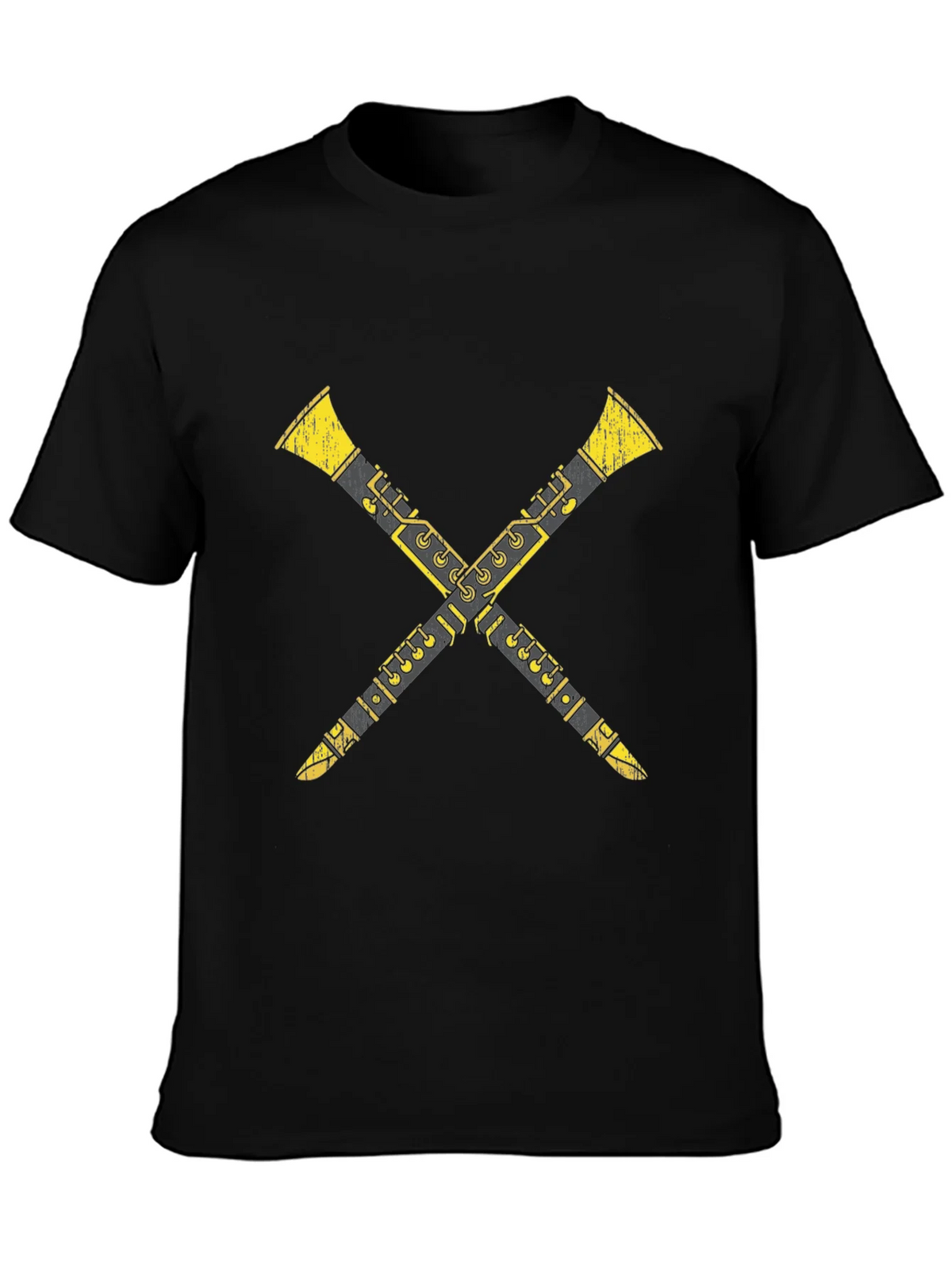 Crossed Clarinets Graphic Tee - Musicians T-Shirt