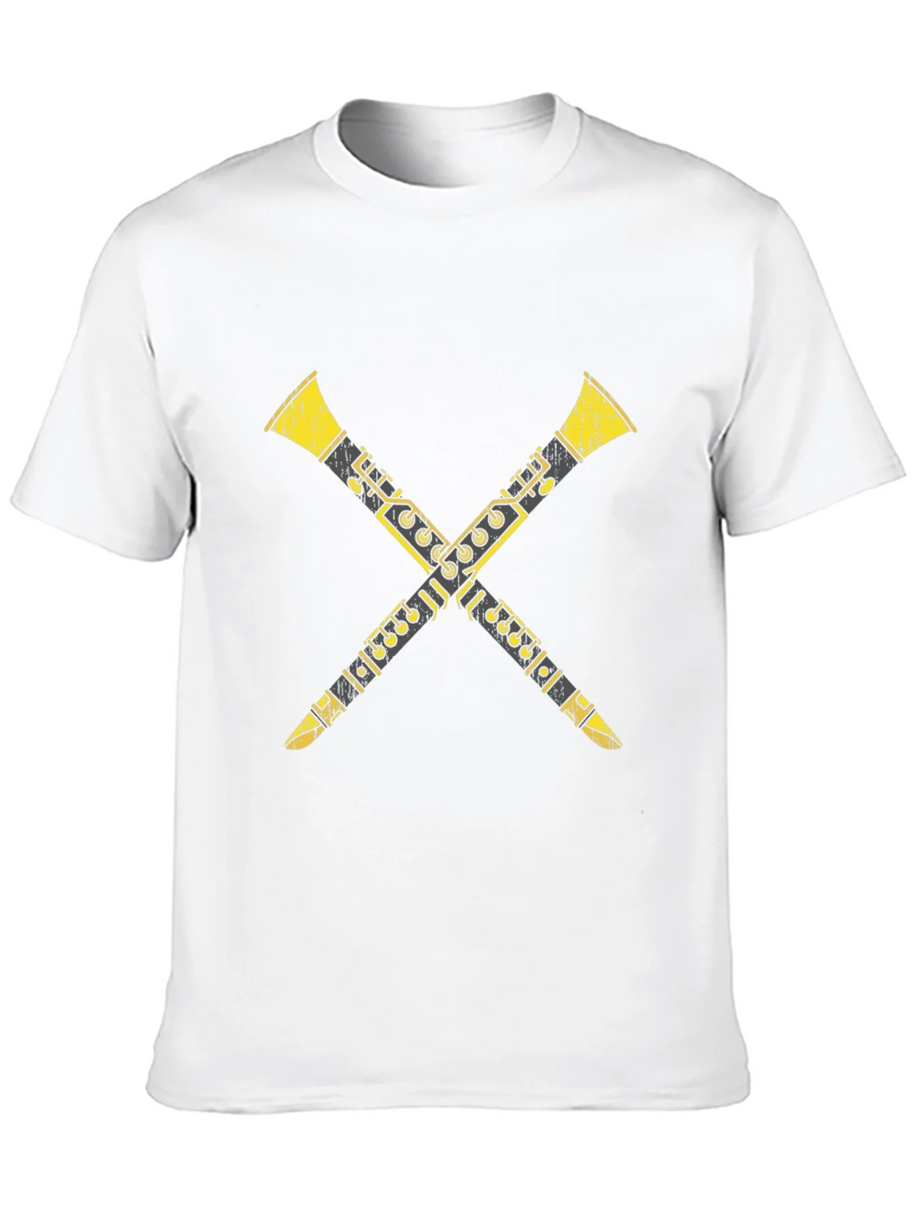 Crossed Clarinets Graphic Tee - Musicians T-Shirt