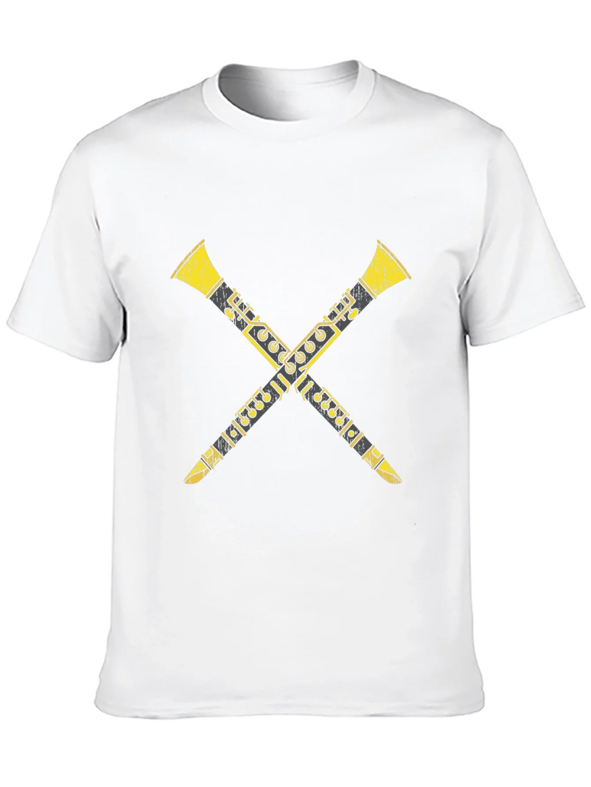 Crossed Clarinets Graphic Tee - Musicians T-Shirt