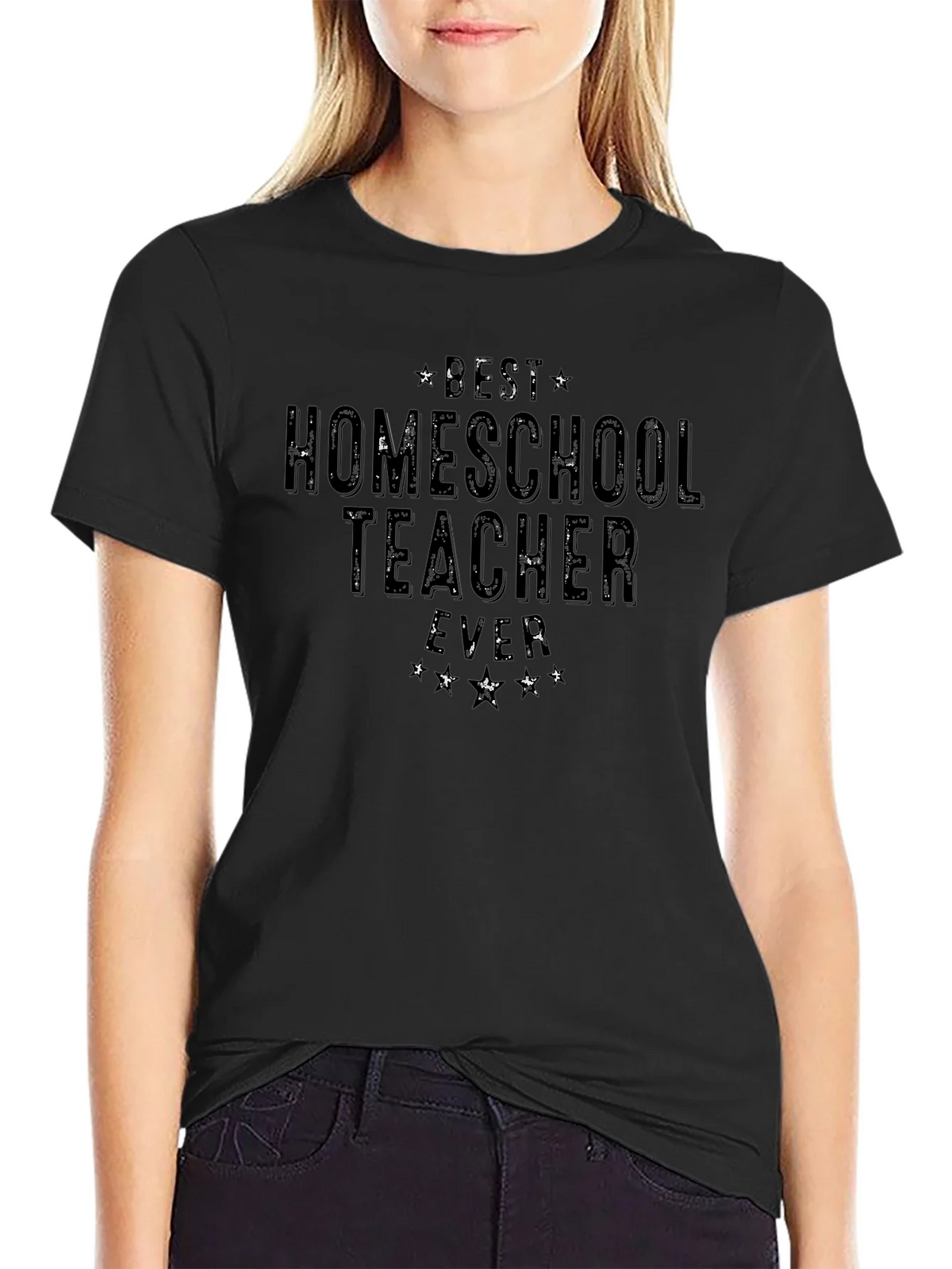 Best Homeschool Teacher Ever Black T-Shirt