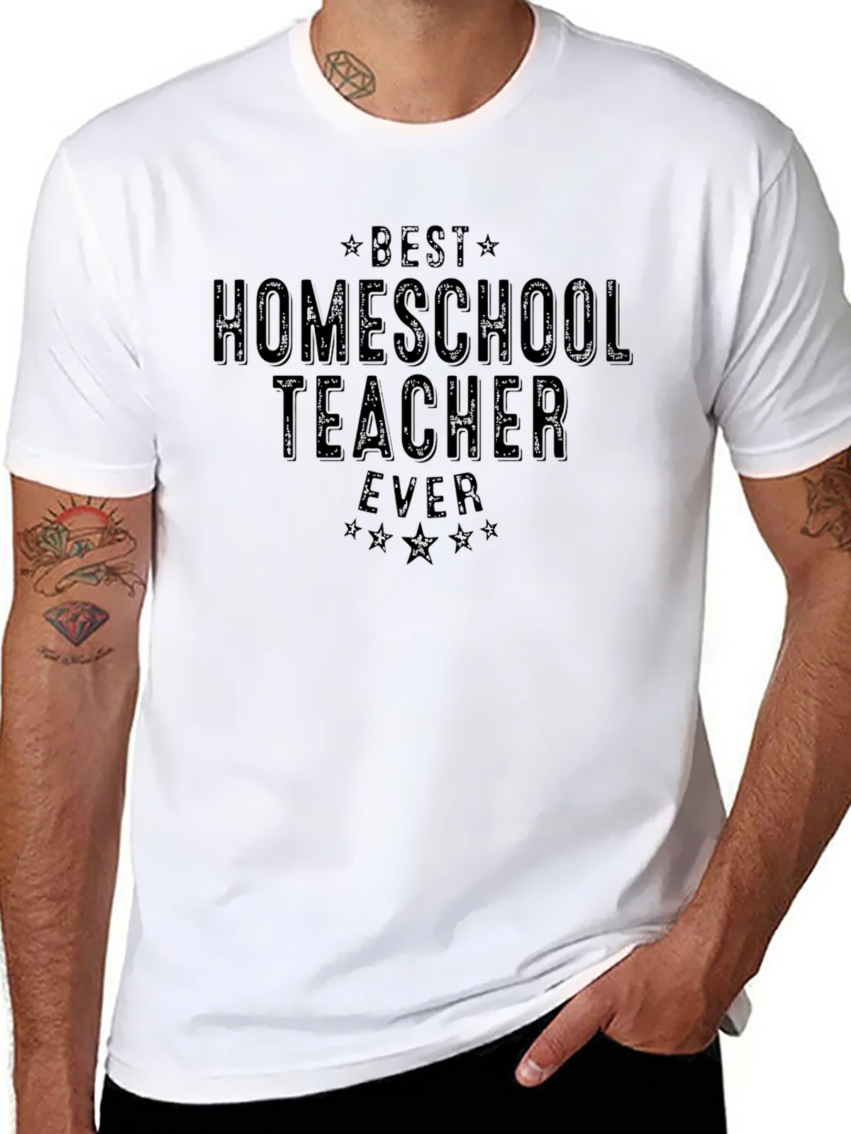 Best Homeschool Teacher Ever Black T-Shirt