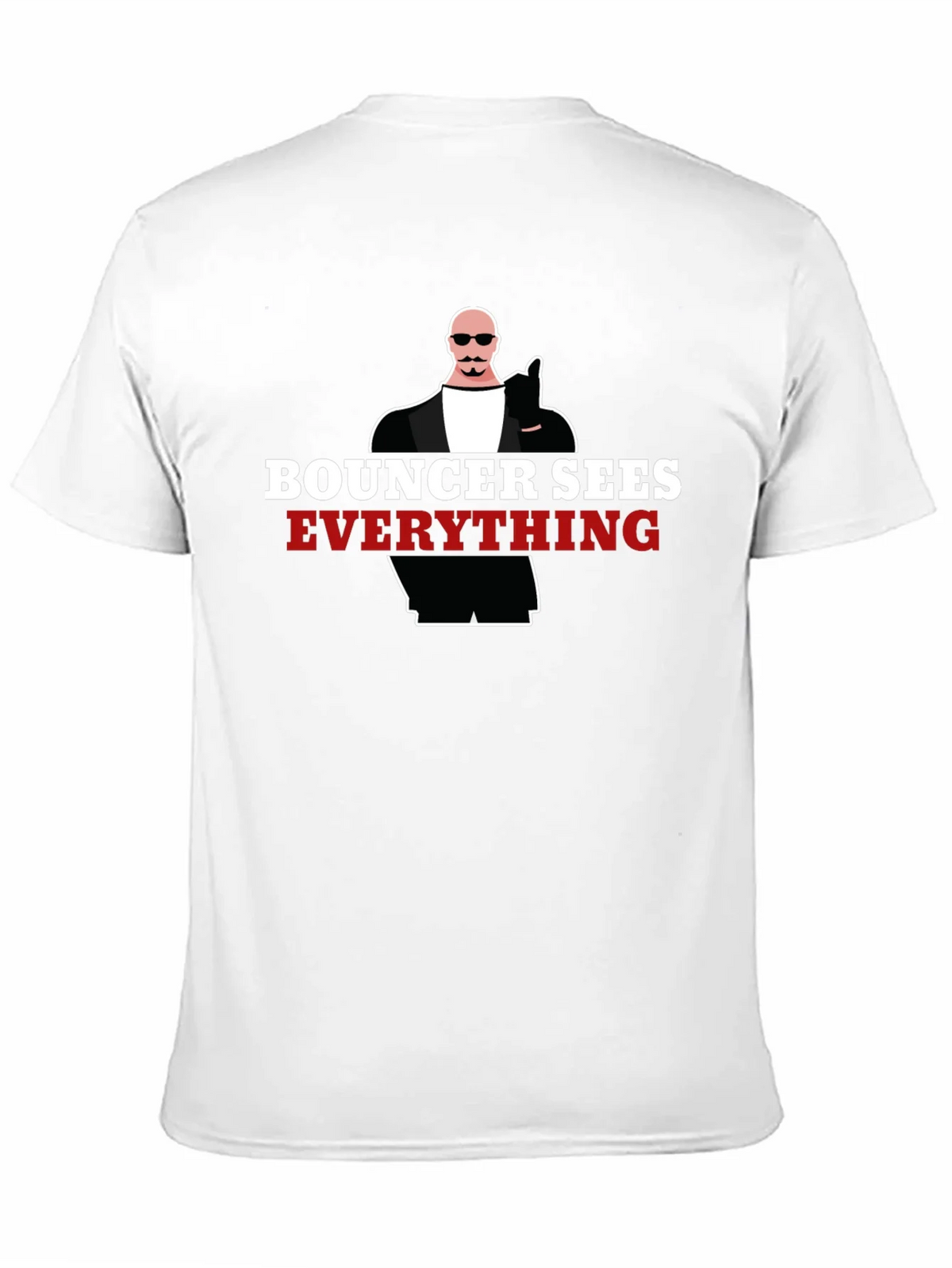 Bouncer Sees Everything Graphic Tee - Black