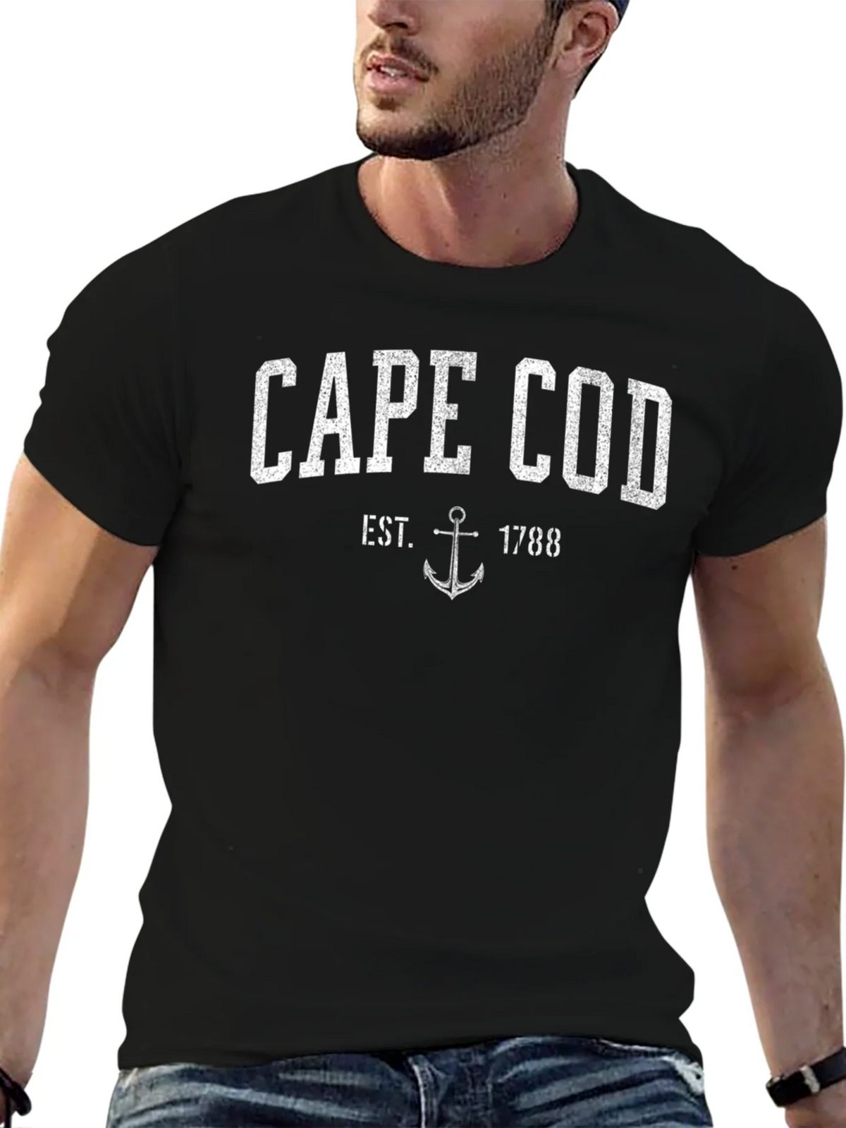Cape Cod Est. 1788 Anchor Graphic T-Shirt