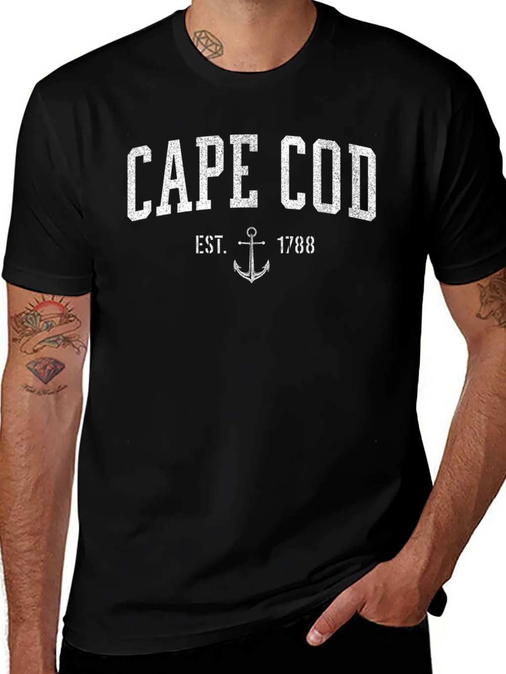 Cape Cod Est. 1788 Anchor Graphic T-Shirt