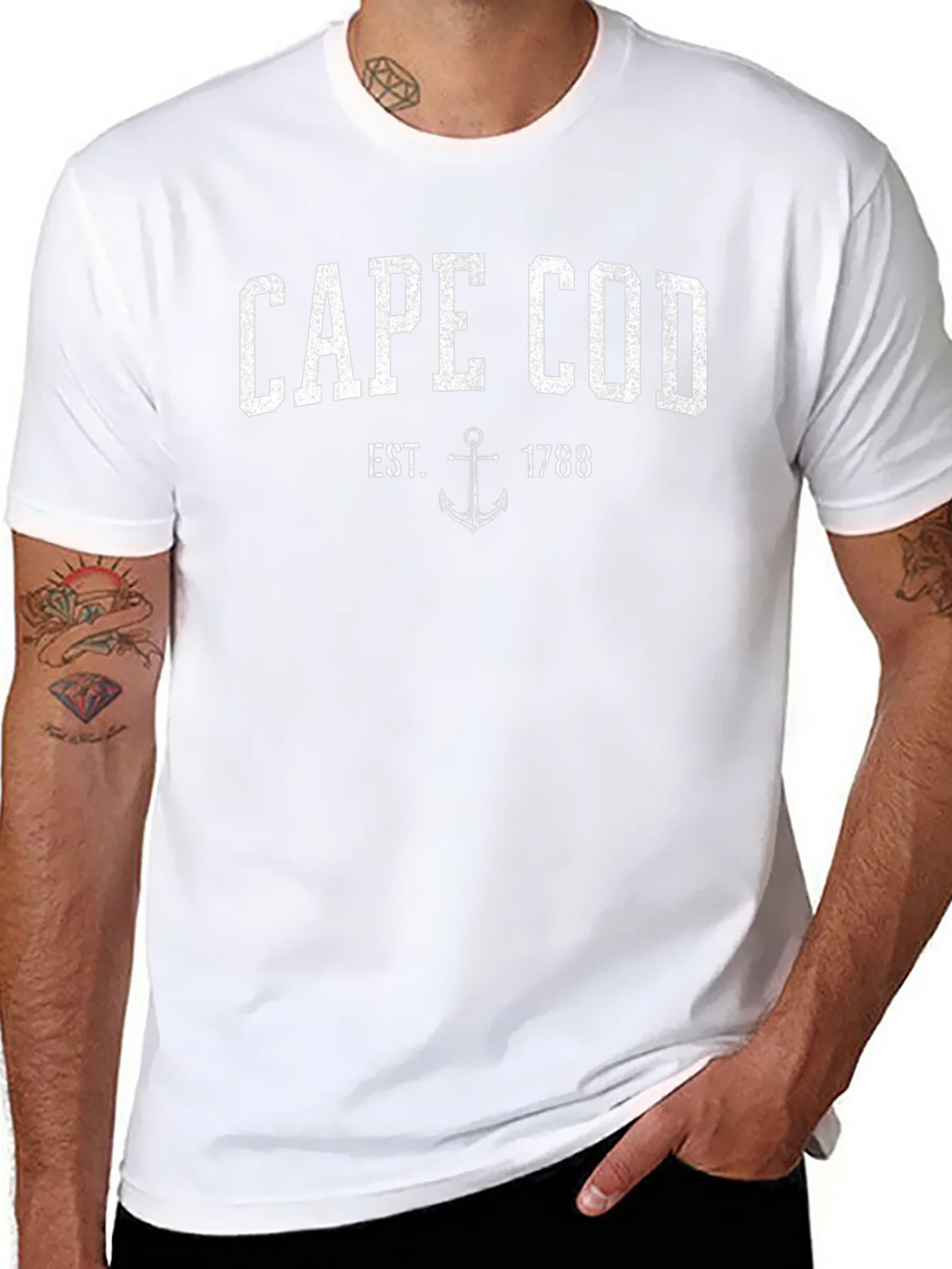 Cape Cod Est. 1788 Anchor Graphic T-Shirt