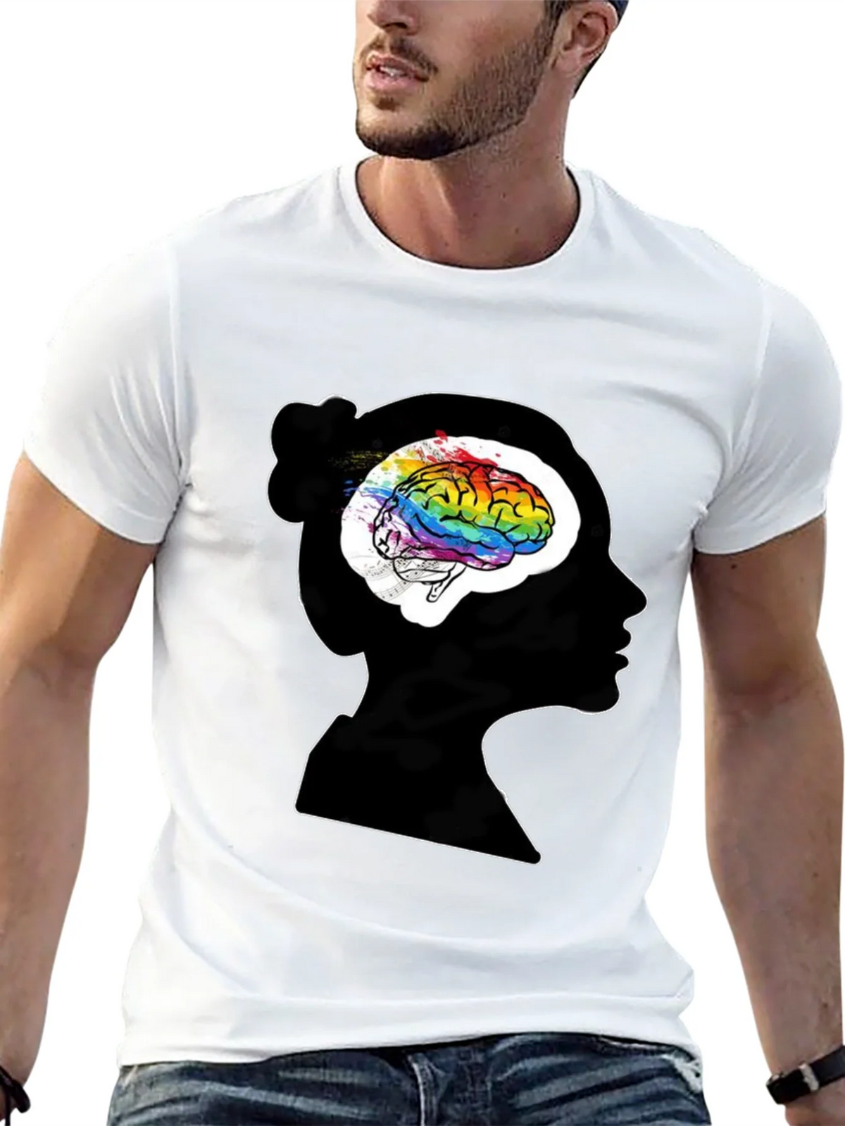 Brain Art T-Shirt - Artistic Mind Tee