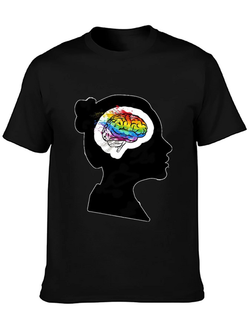 Brain Art T-Shirt - Artistic Mind Tee