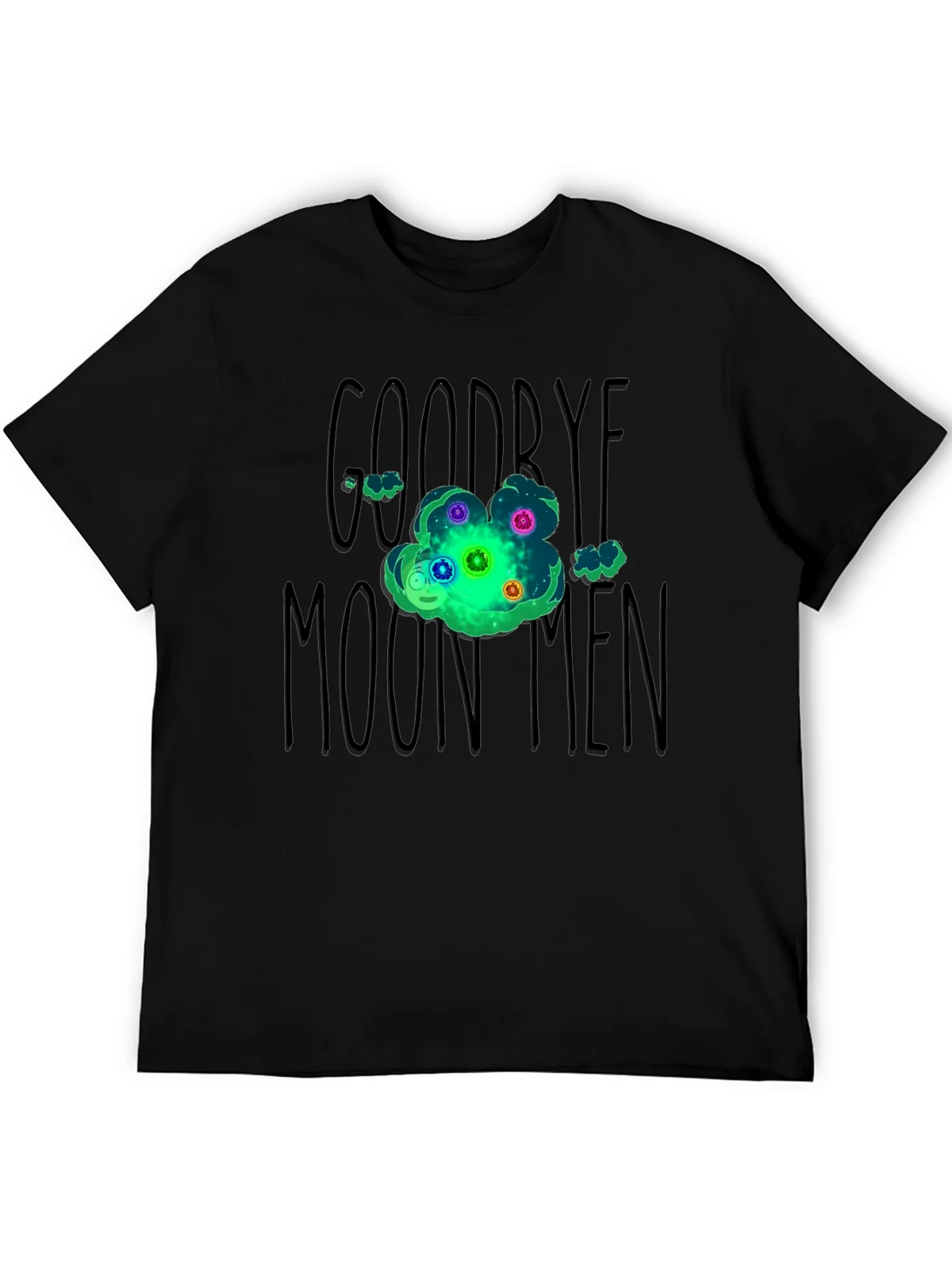 Goodbye Moonmen Rick and Morty Graphic T-Shirt