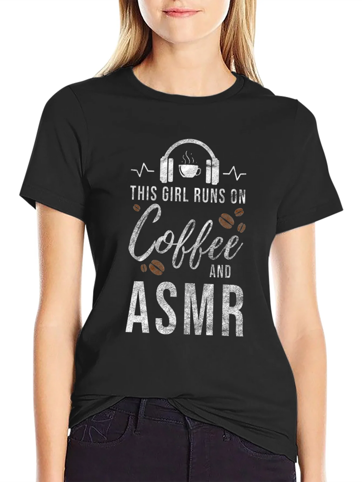 Coffee & ASMR T-Shirt: Runs On Tee