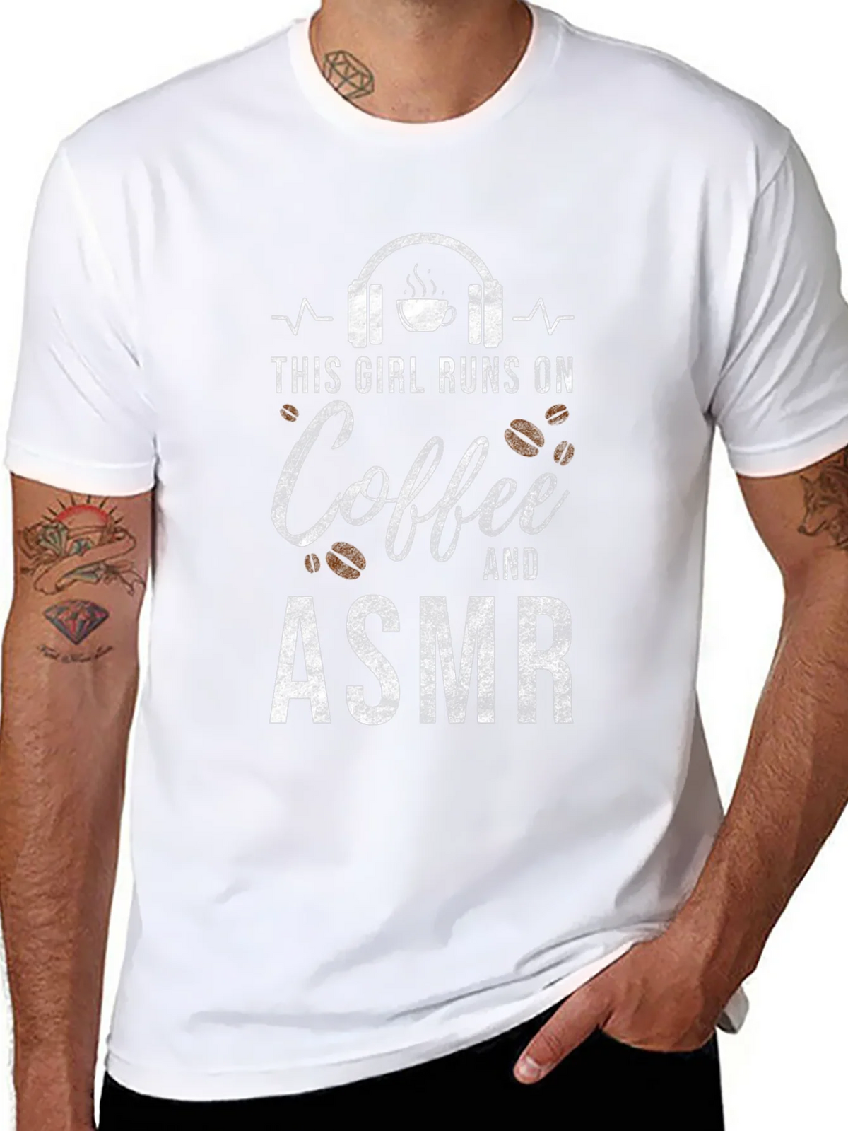 Coffee & ASMR T-Shirt: Runs On Tee