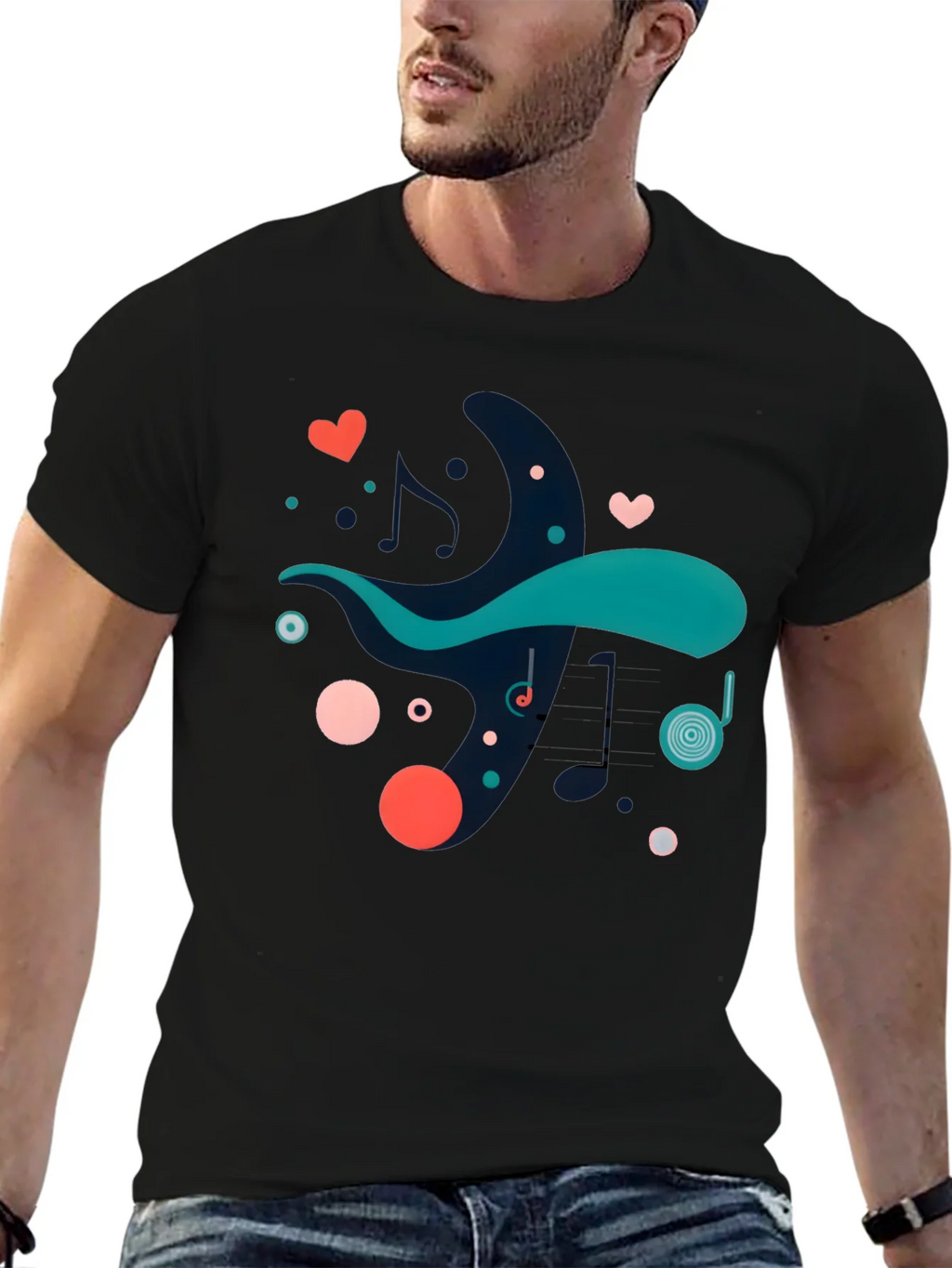 Abstract Music Lover Tee