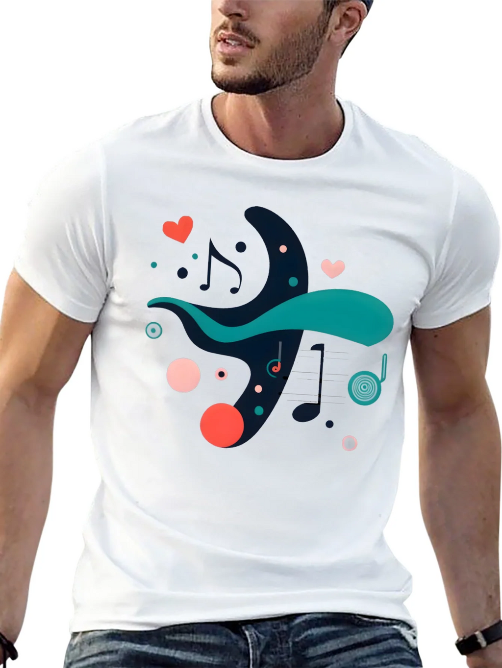 Abstract Music Lover Tee