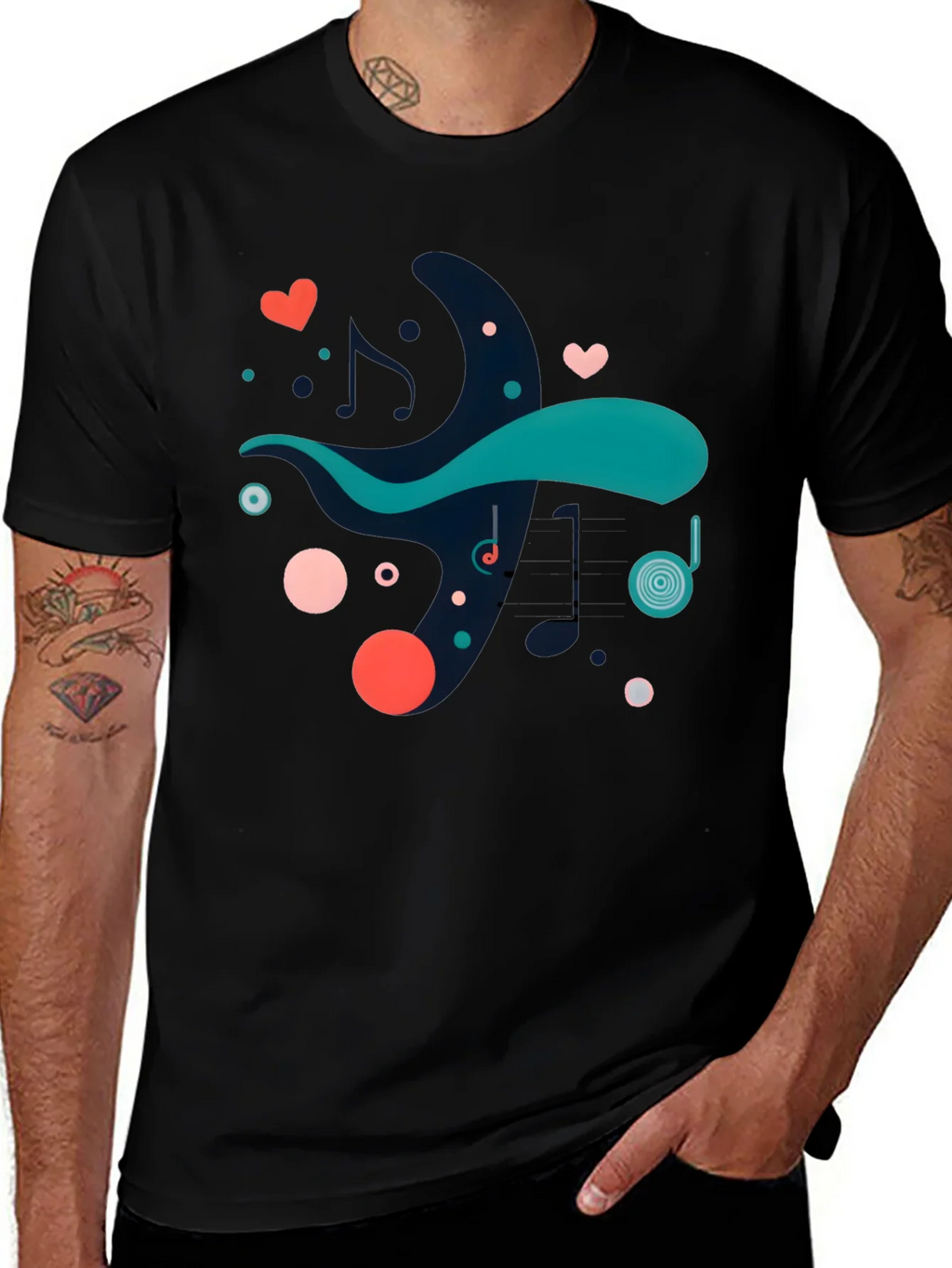 Abstract Music Lover Tee