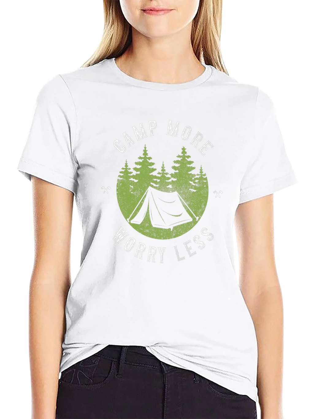 Camp More Worry Less Graphic Tee