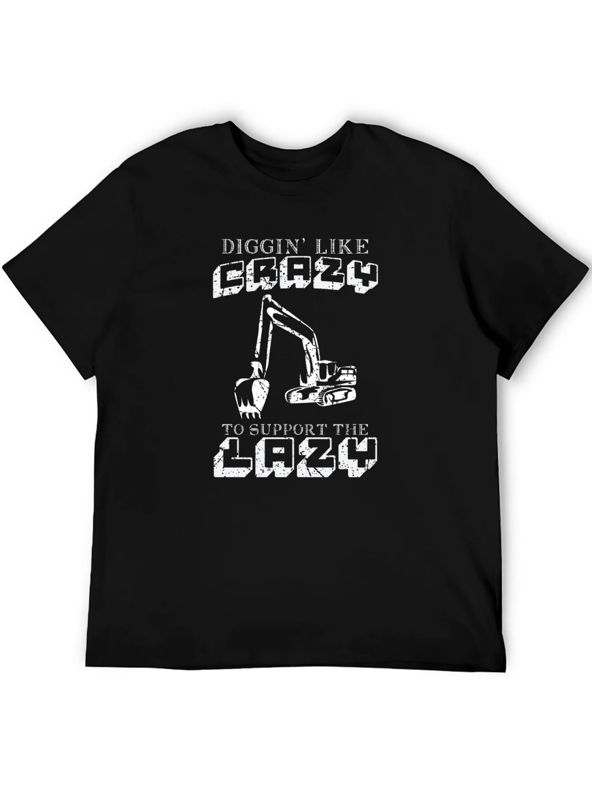 Diggin Like Crazy Mens Black T-Shirt