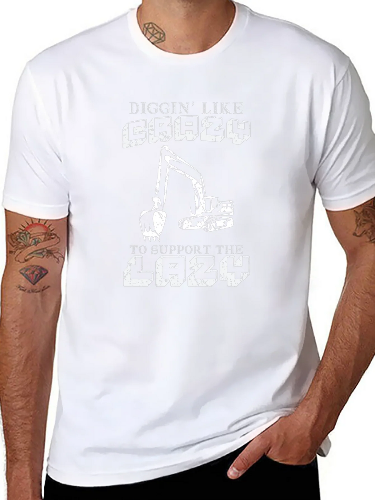 Diggin Like Crazy Mens Black T-Shirt