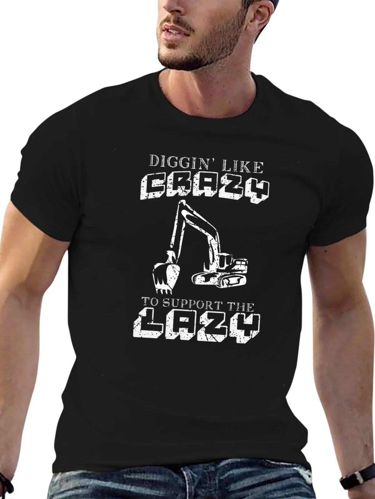 Diggin Like Crazy Mens Black T-Shirt