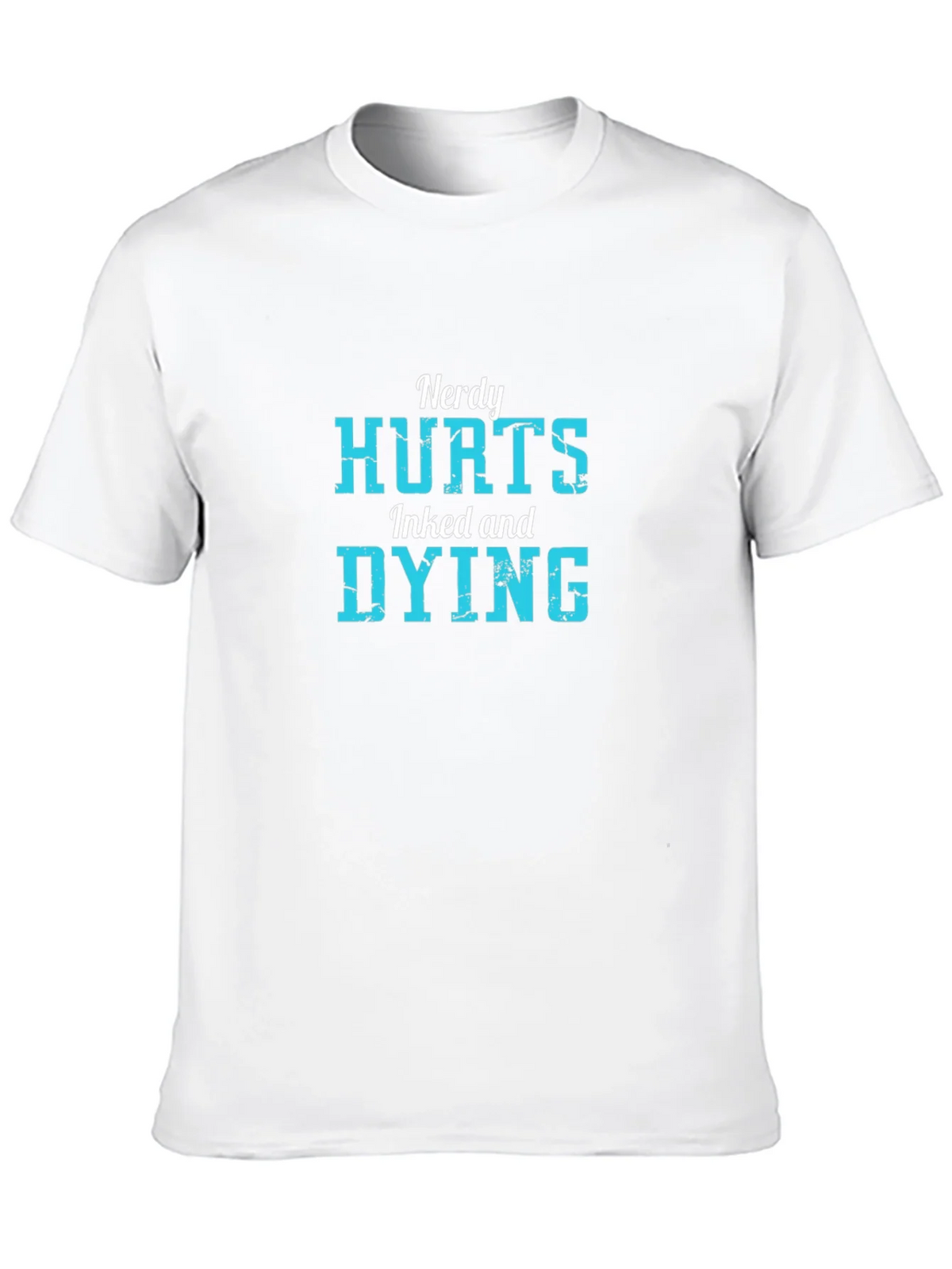Nerdy Hurts Inked and Dying Black T-Shirt