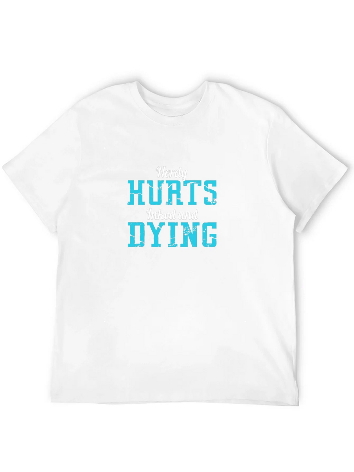 Nerdy Hurts Inked and Dying Black T-Shirt