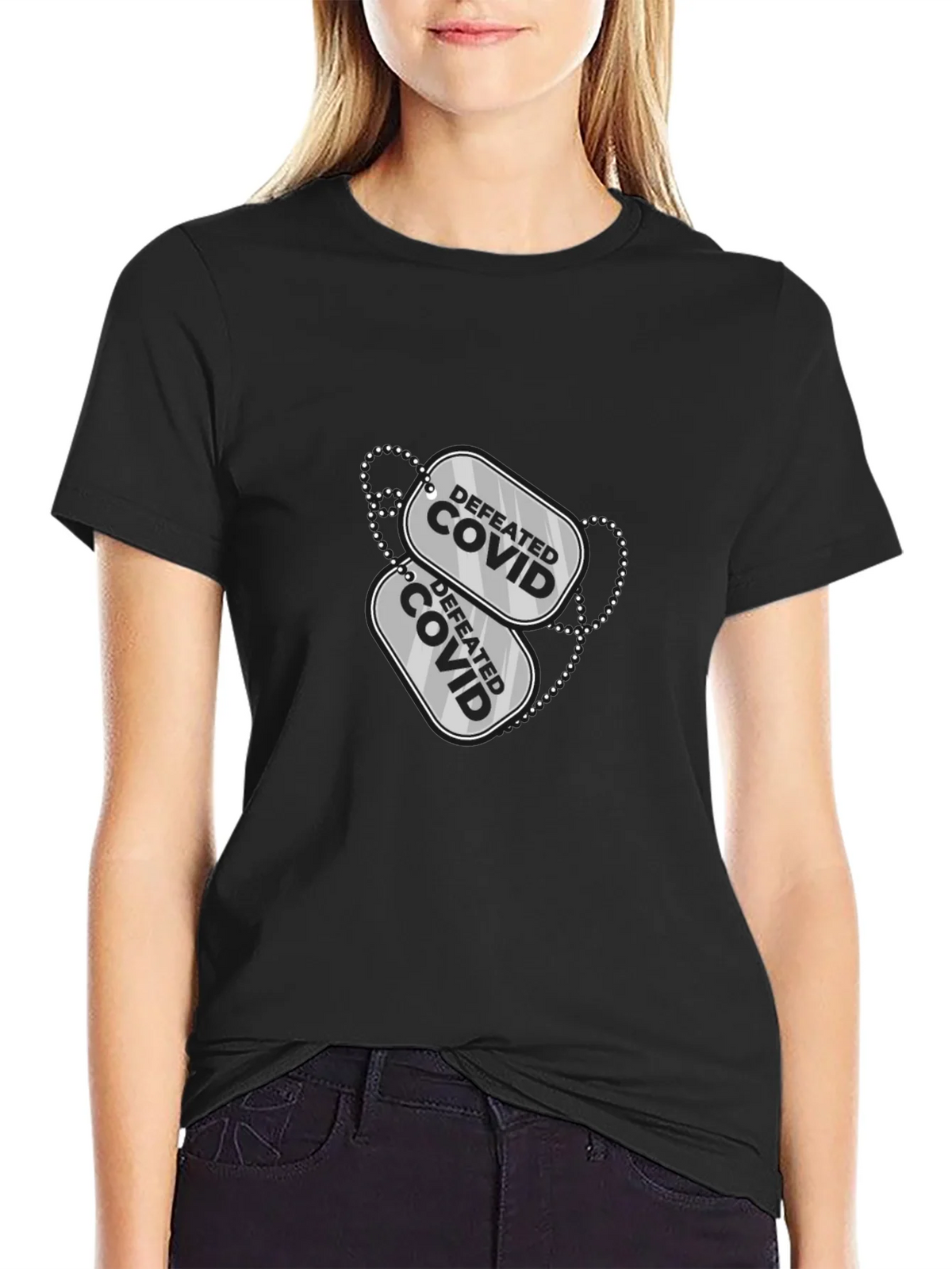 Defeated COVID Graphic Tee