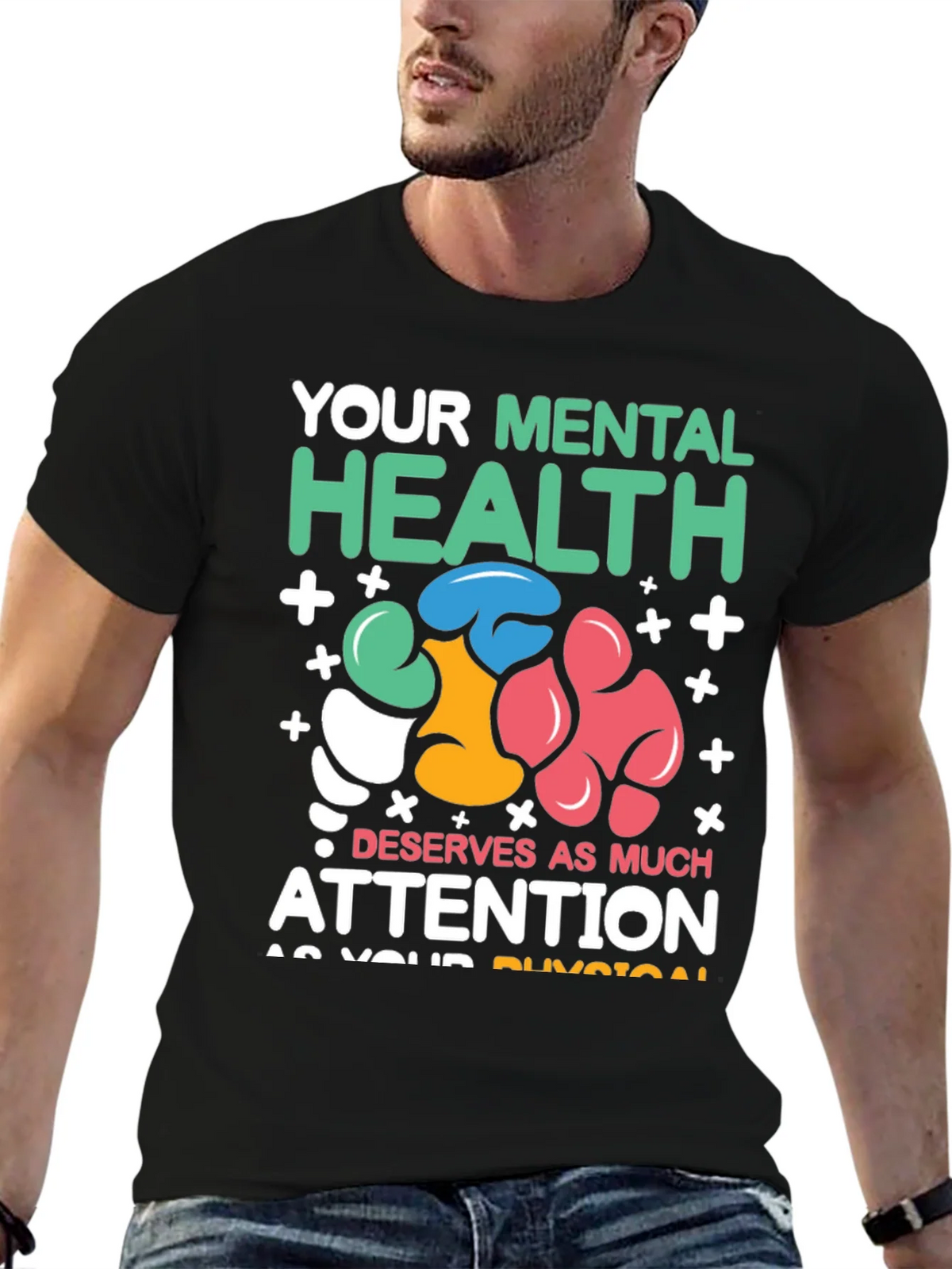 Mental Health Awareness Graphic T-Shirt