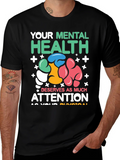 Mental Health Awareness Graphic T-Shirt