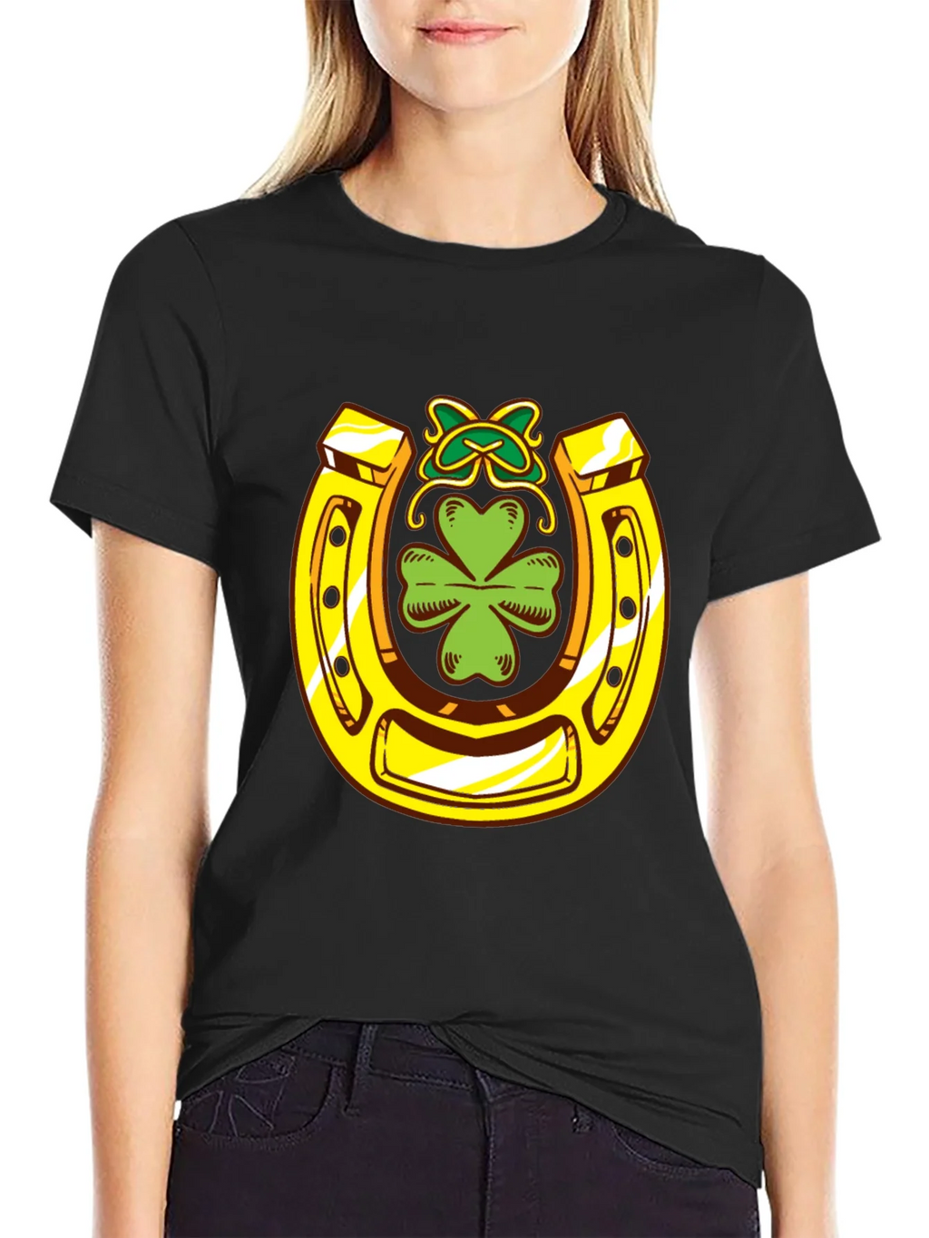 Lucky Horseshoe Clover T-Shirt