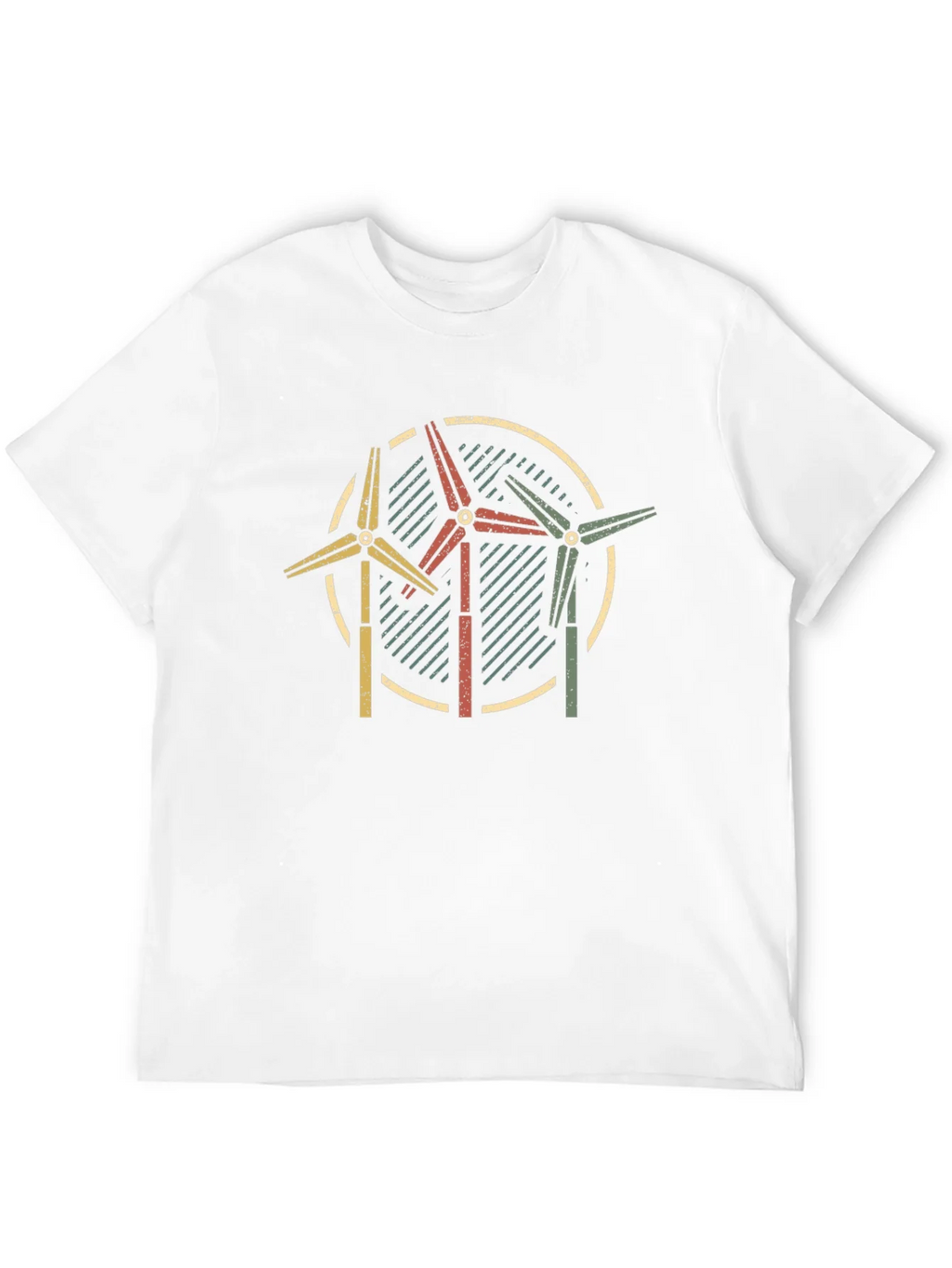 Retro Wind Turbine Graphic Tee