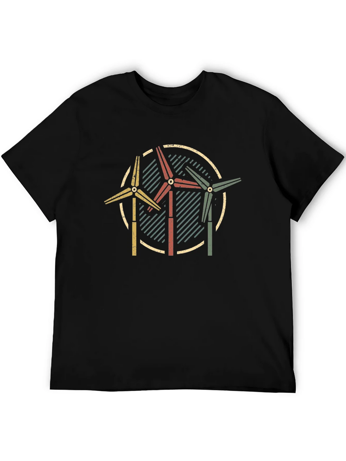 Retro Wind Turbine Graphic Tee