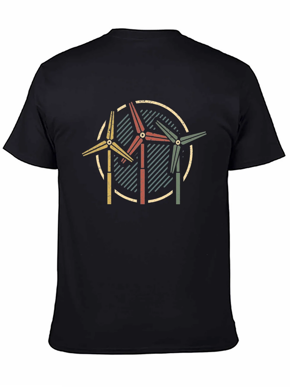 Retro Wind Turbine Graphic Tee