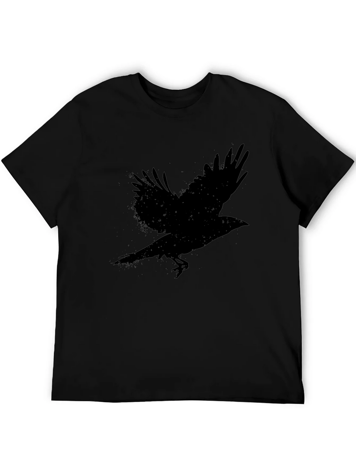 Raven Graphic T-Shirt - Black Bird Tee