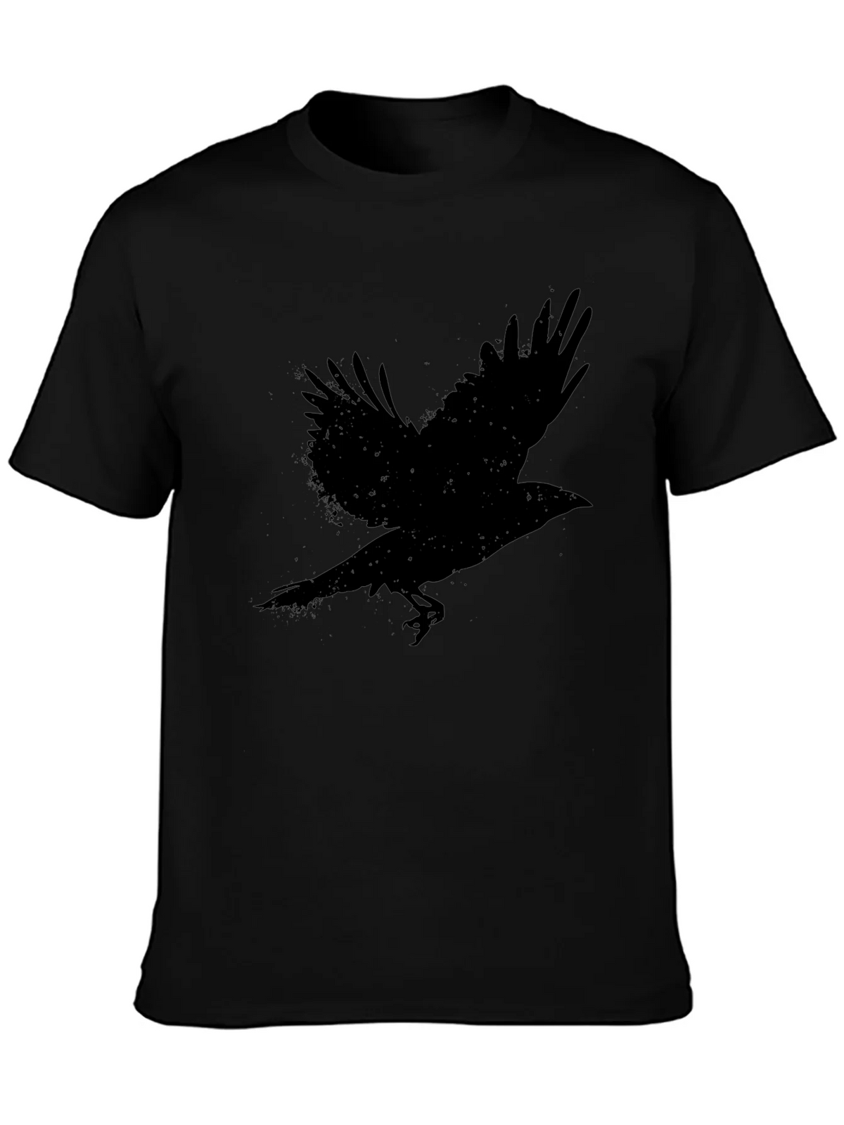 Raven Graphic T-Shirt - Black Bird Tee