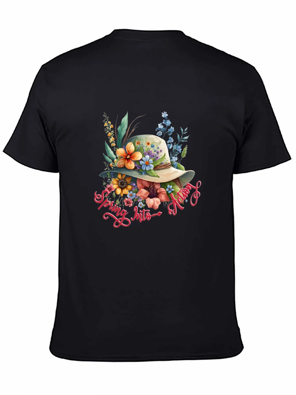 Floral Spring Into Autumn Graphic T-Shirt