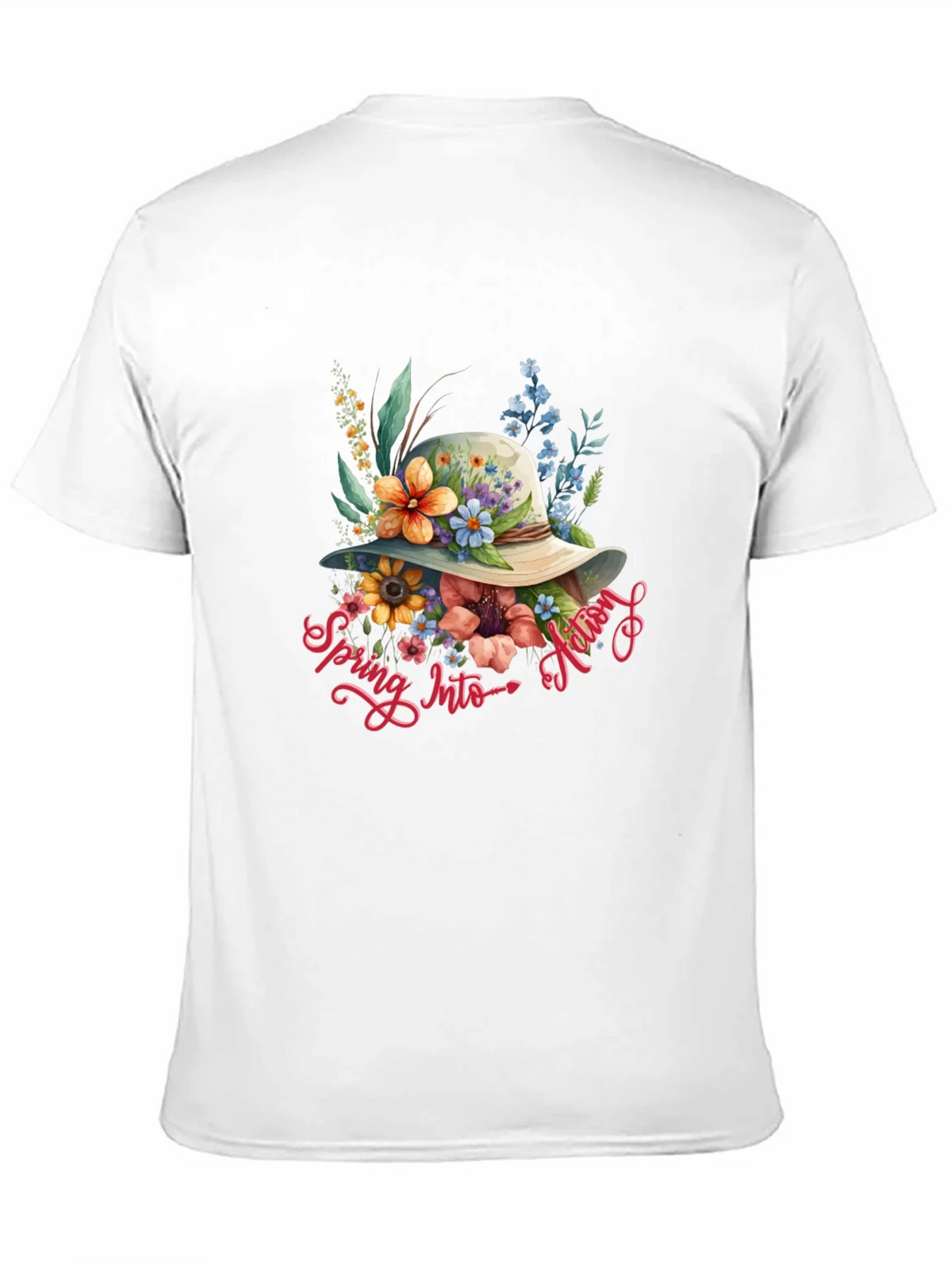 Floral Spring Into Autumn Graphic T-Shirt