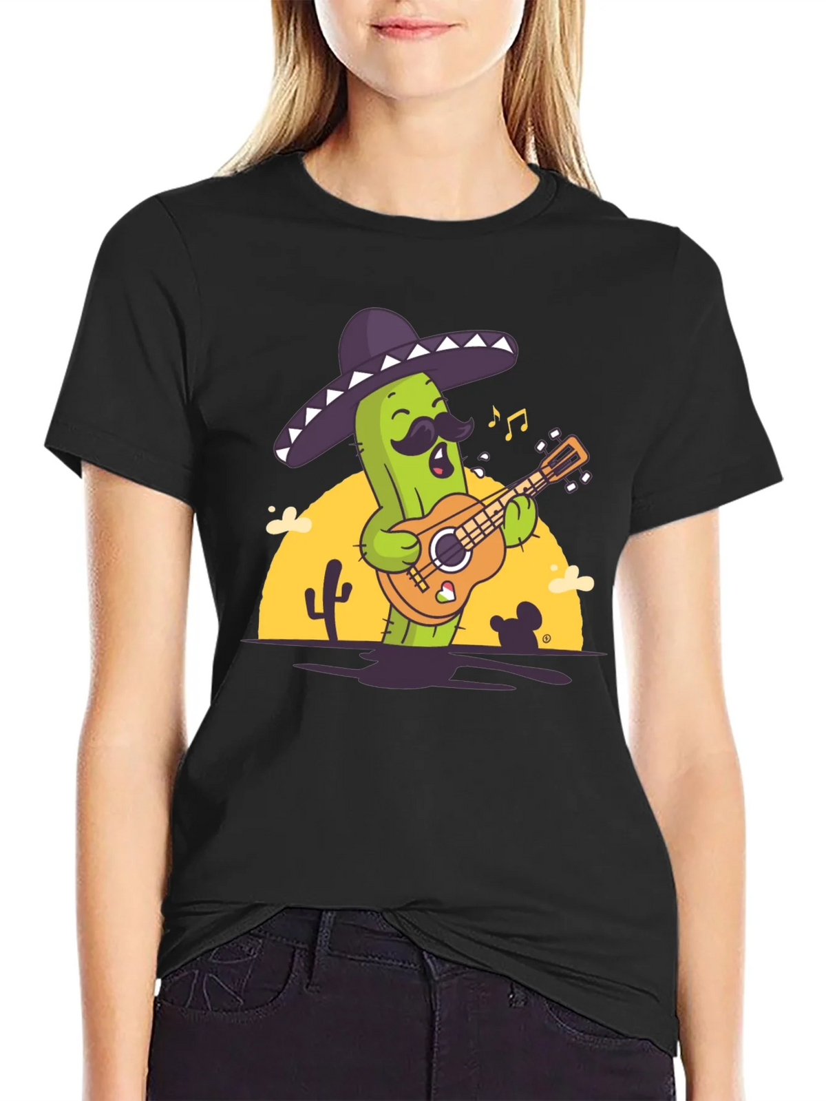 Cactus Mariachi Graphic T-Shirt