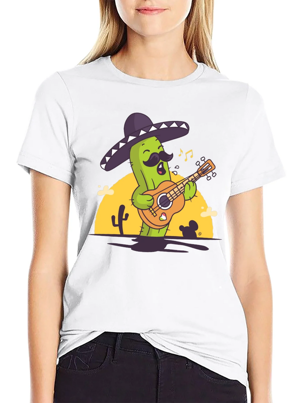 Cactus Mariachi Graphic T-Shirt