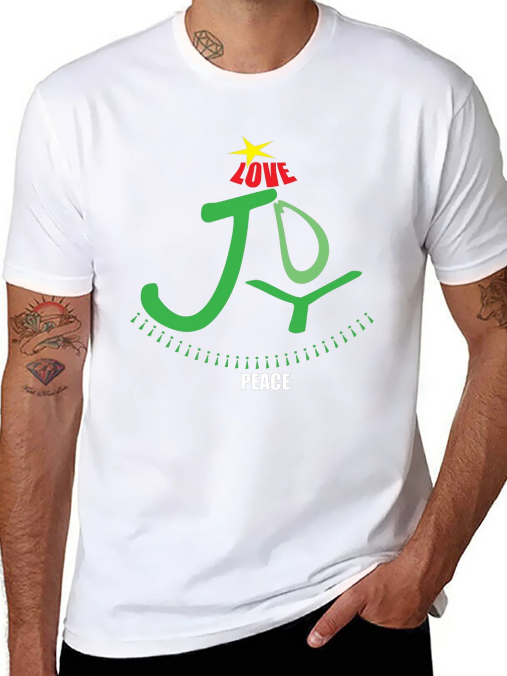 Joy Love Peace Christmas T-Shirt