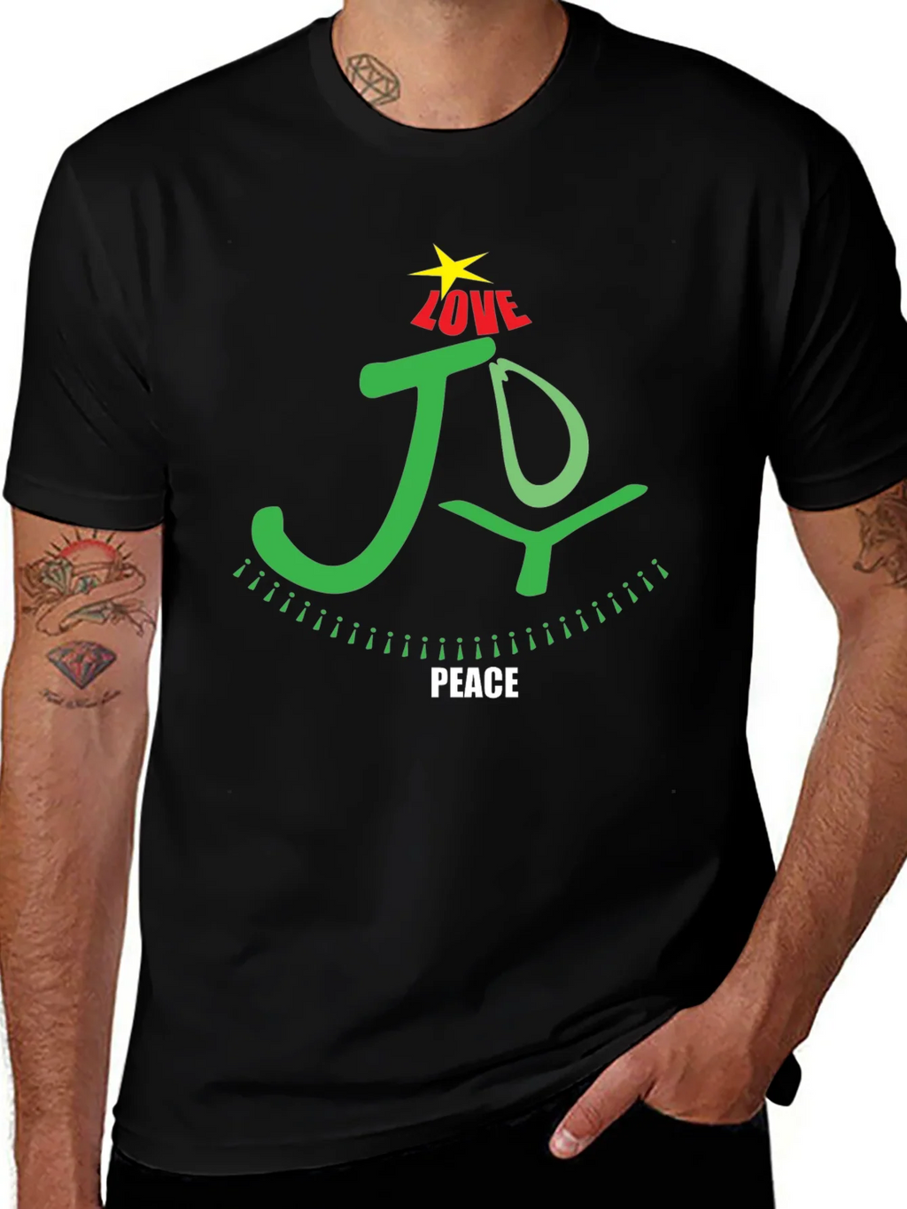 Joy Love Peace Christmas T-Shirt