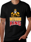 Bitcoin King Black Graphic T-Shirt