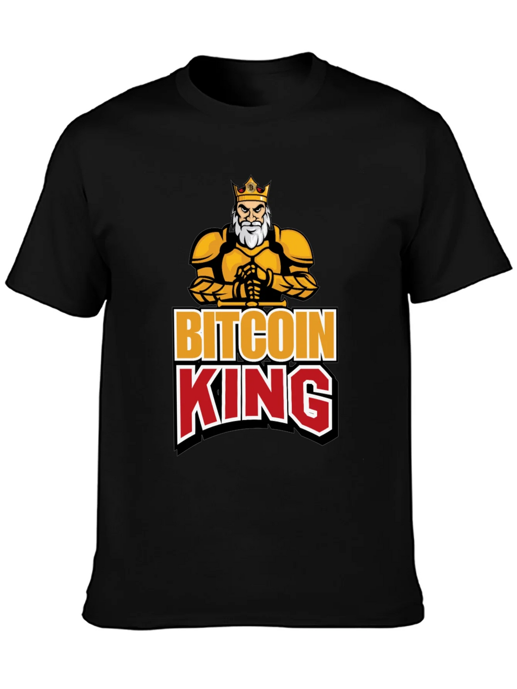 Bitcoin King Black Graphic T-Shirt