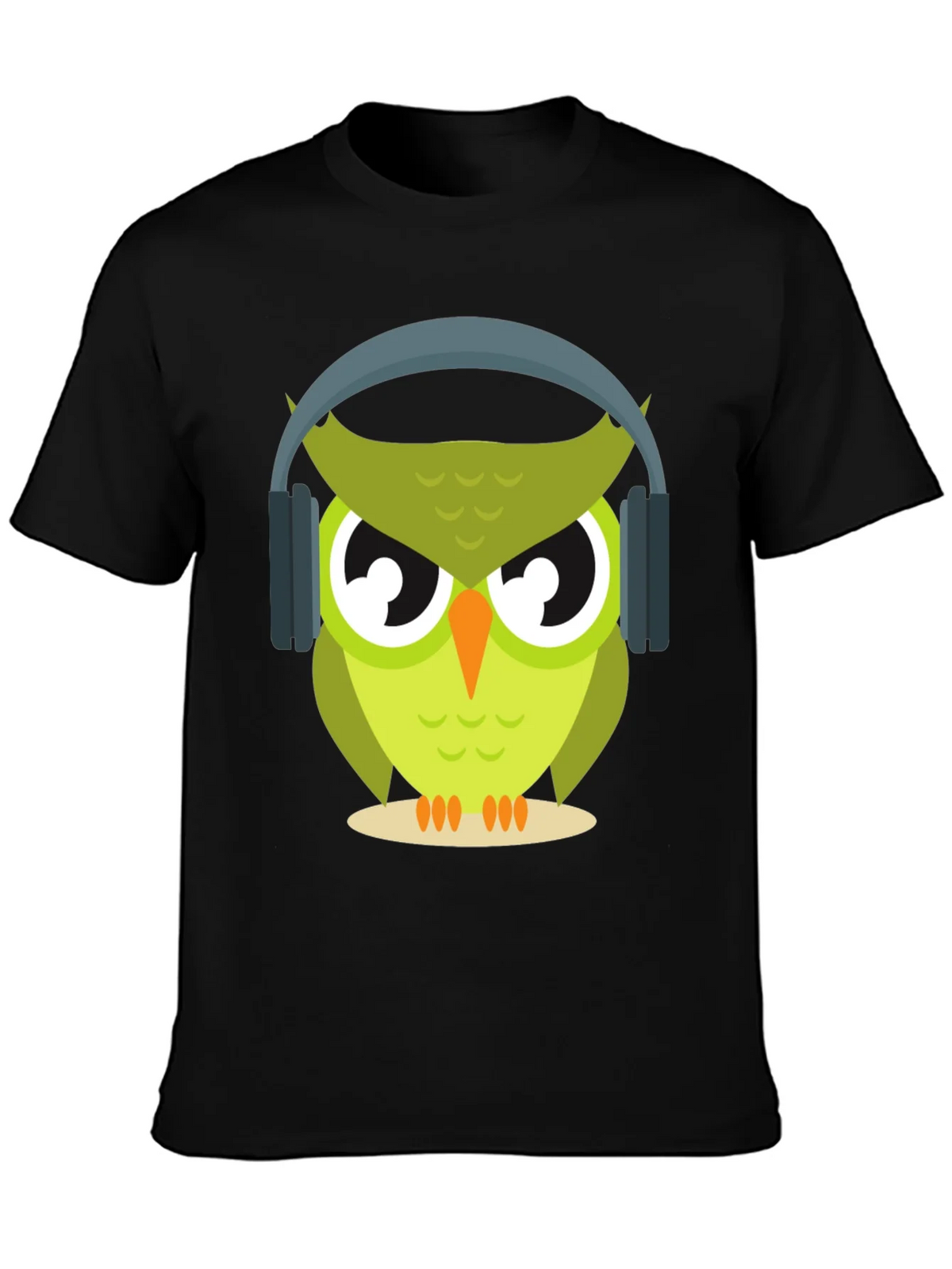 Owl with Headphones Graphic Tee - Cool & Trendy