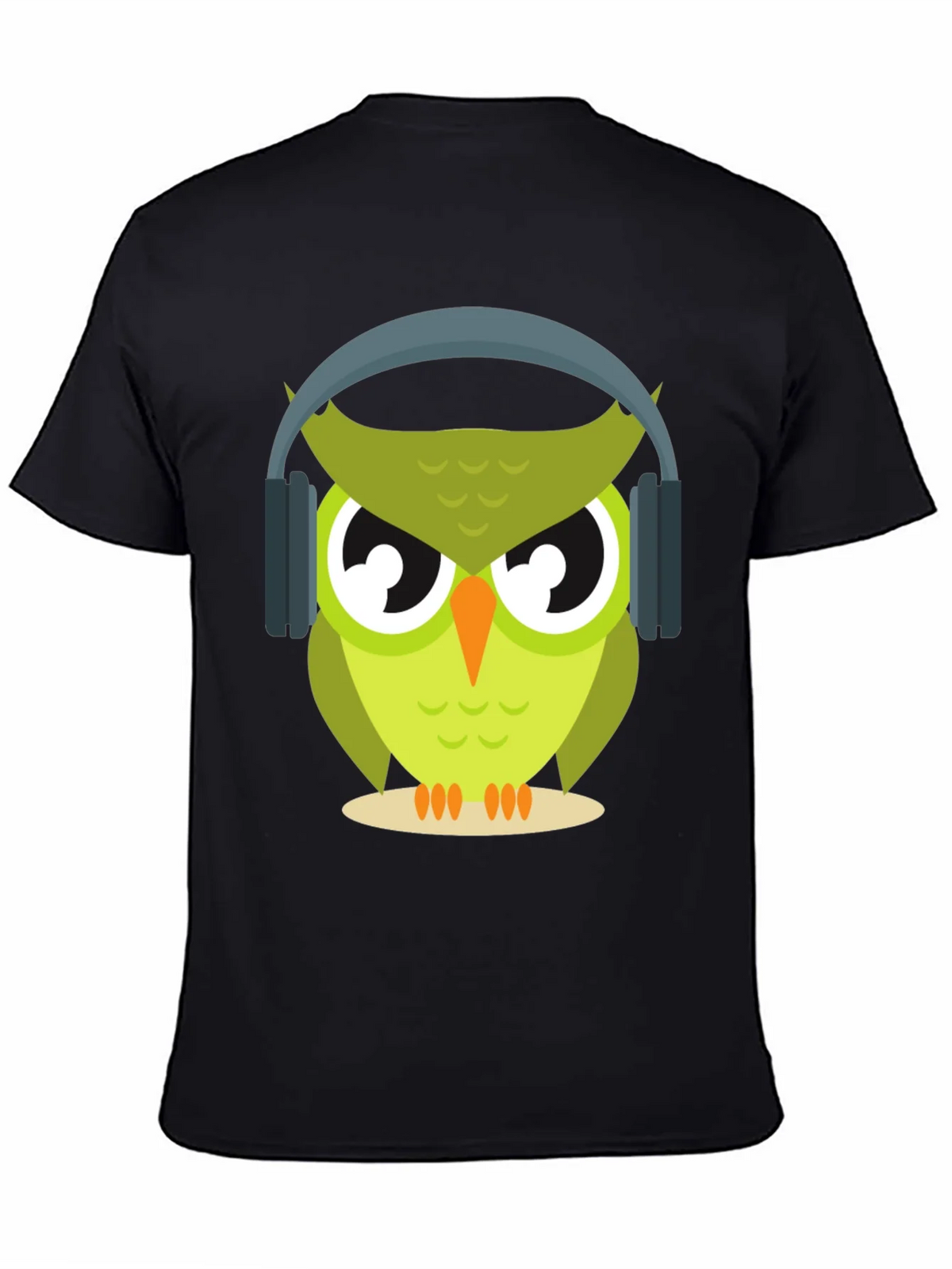 Owl with Headphones Graphic Tee - Cool & Trendy