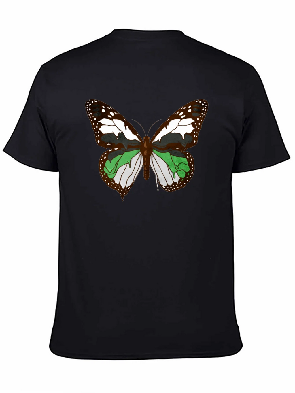 Butterfly Graphic T-Shirt - Black Cotton Tee
