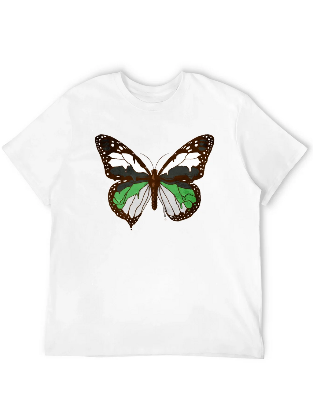 Butterfly Graphic T-Shirt - Black Cotton Tee